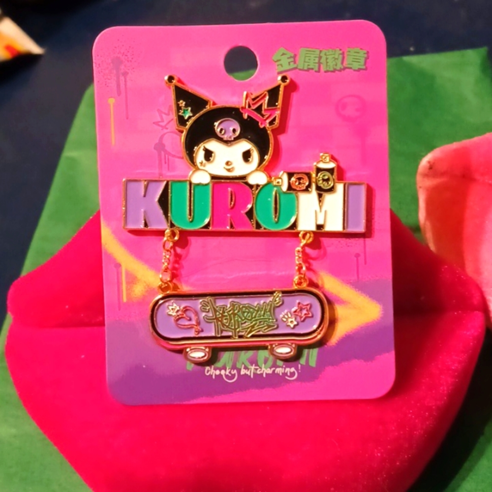 Kuromi's Cheeky little brooch!